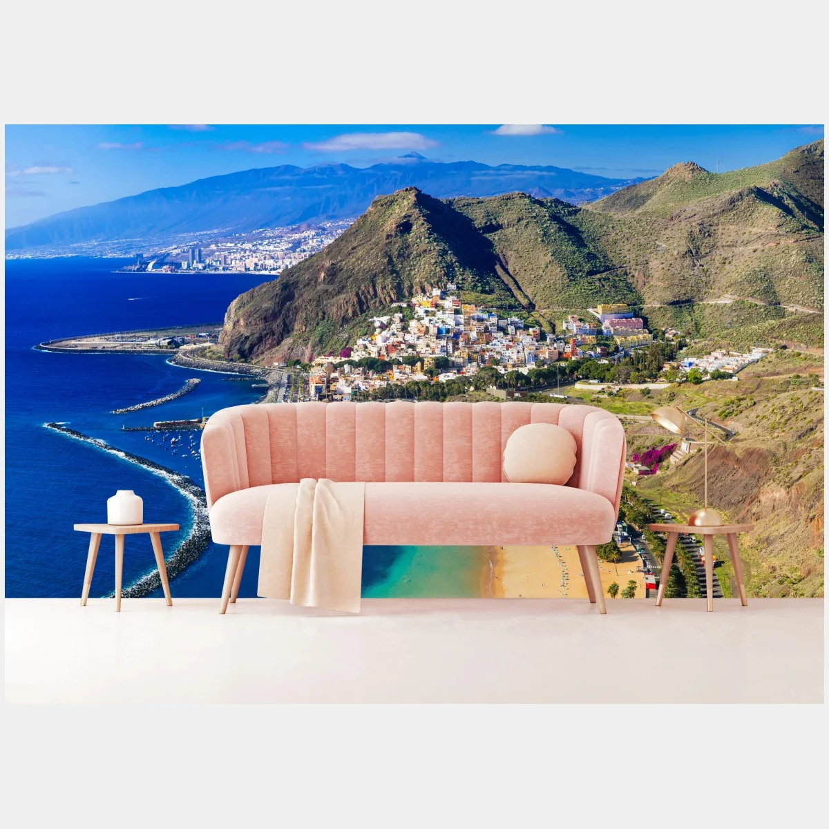 Fototapeta słoneczna zatoka z turkusową wodą – Wallissimo® Fototapeta słoneczna zatoka z turkusową wodą – Wallissimo®