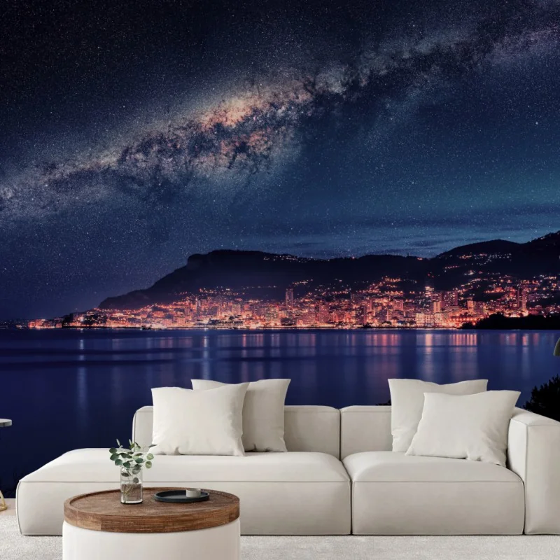 Fototapeta nocna zatoka pod rozgwieżdżonym niebem – Wallissimo® Fototapeta nocna zatoka pod rozgwieżdżonym niebem – Wallissimo®