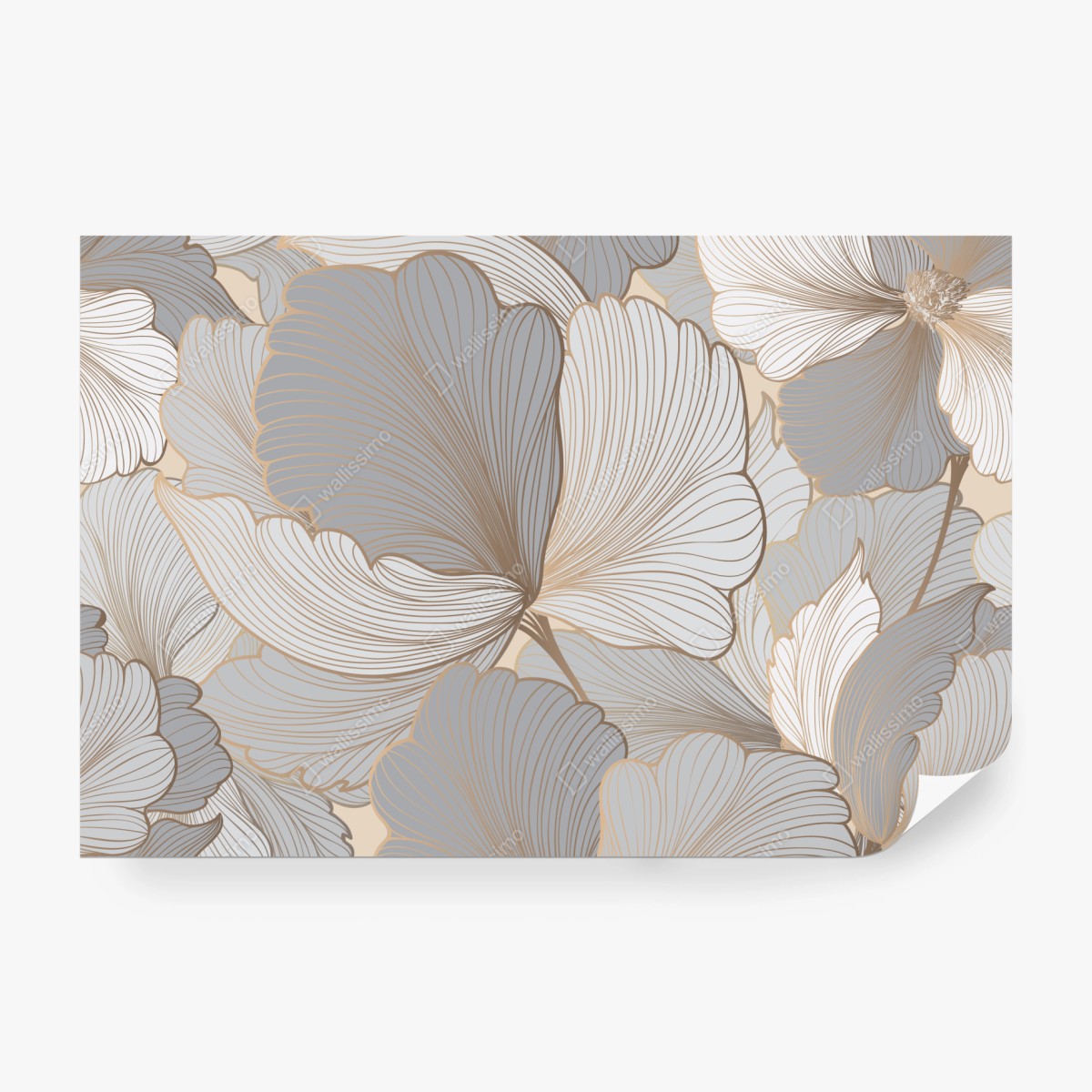 Fototapeta delikatny pastelowy wzór kwiatowy – Wallissimo® Fototapeta delikatny pastelowy wzór kwiatowy – Wallissimo®