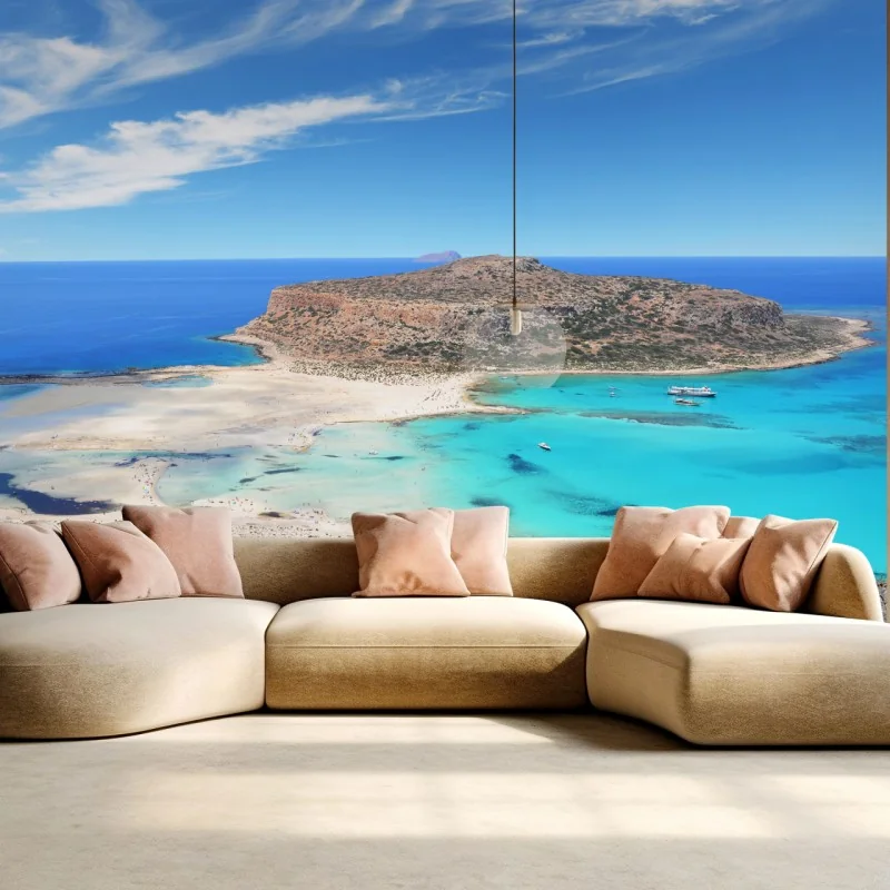 Fototapeta laguna Balos turkusowy krajobraz, Kreta – Wallissimo® Fototapeta laguna Balos turkusowy krajobraz, Kreta – Wallissimo®