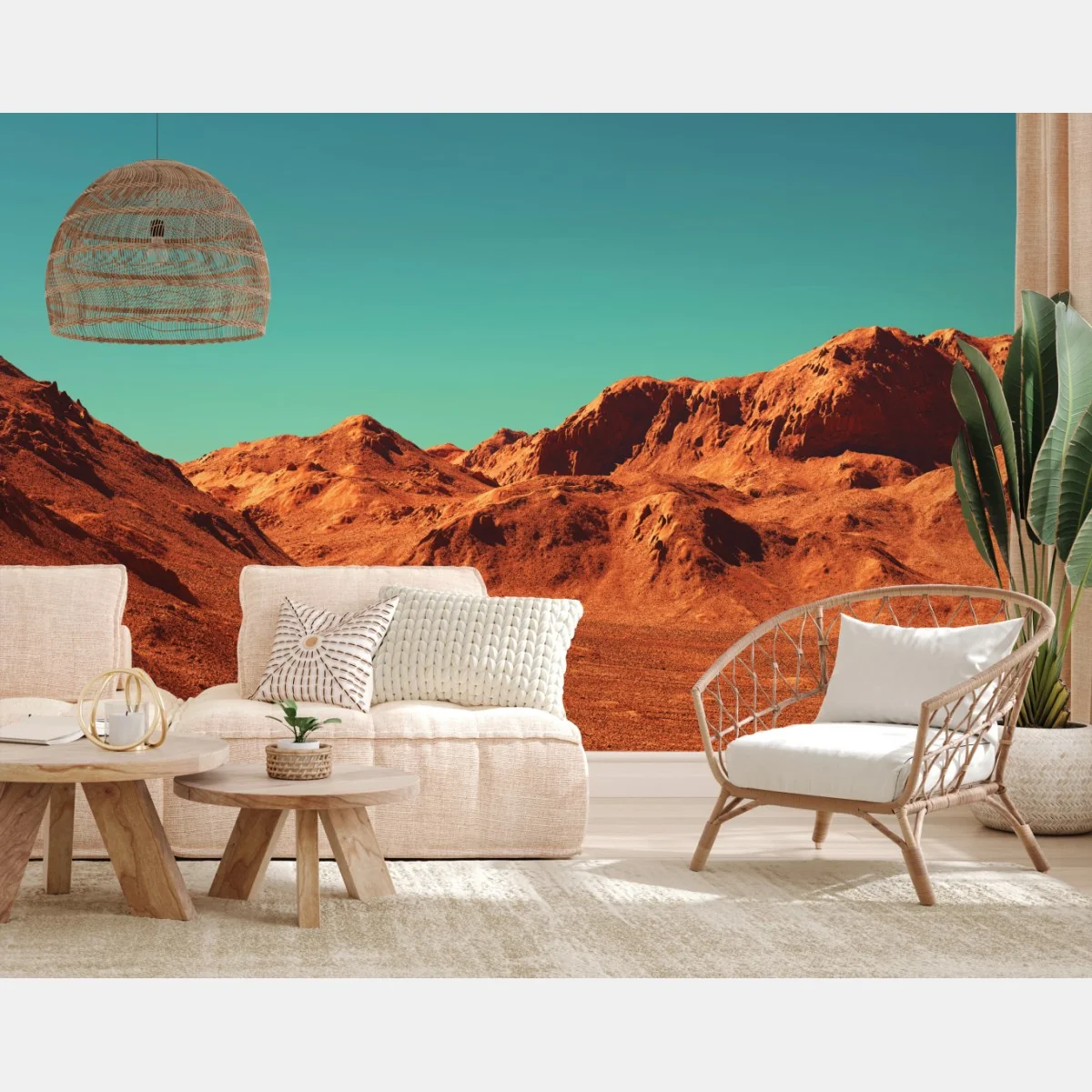 Fototapeta krajobraz marsa — widok planetarny – Wallissimo® Fototapeta krajobraz marsa — widok planetarny – Wallissimo®