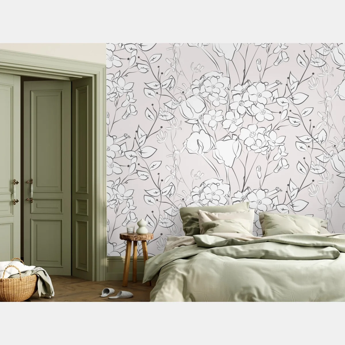 Fototapeta delikatny pastelowy motyw kwiatowy – Wallissimo® Fototapeta delikatny pastelowy motyw kwiatowy – Wallissimo®