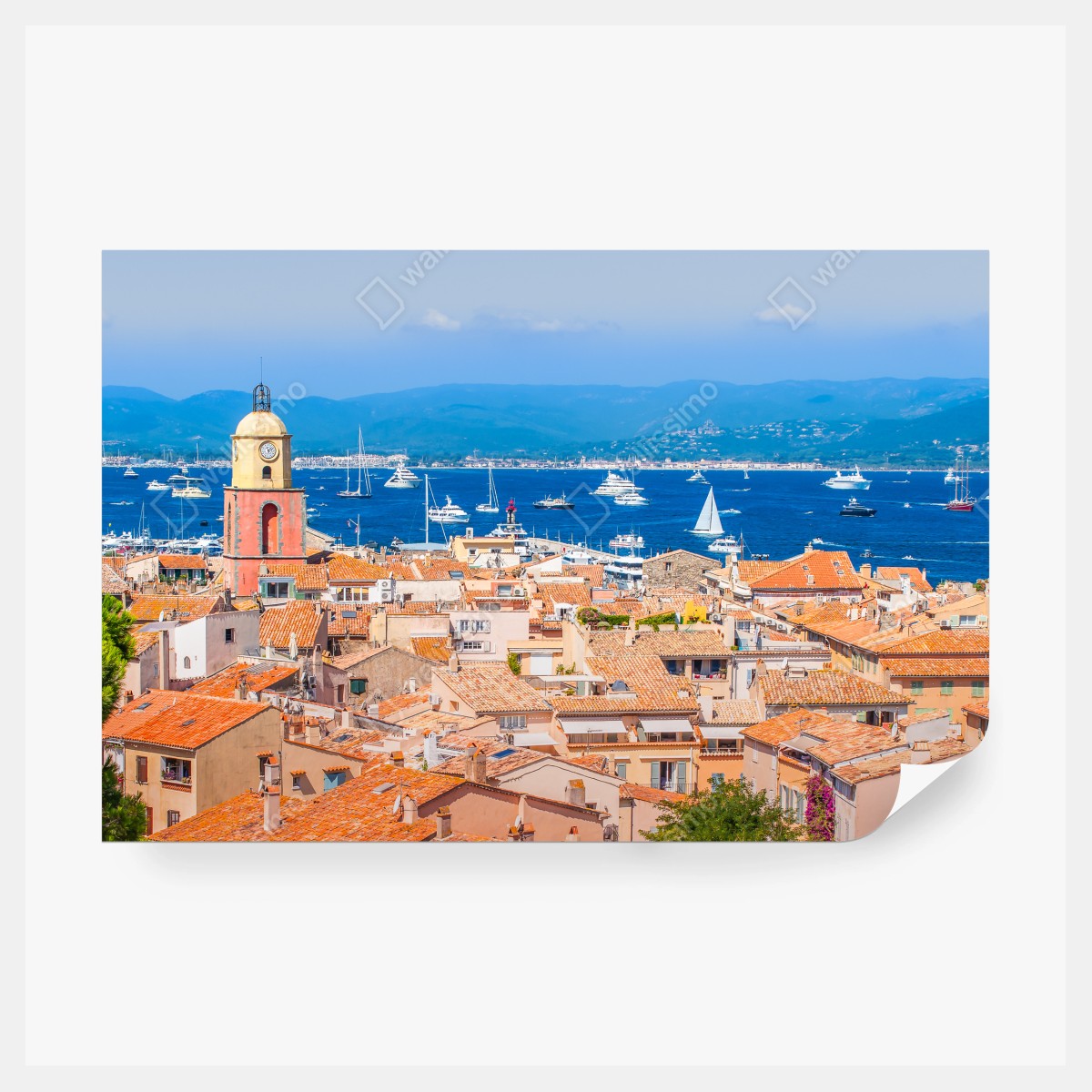 Fototapeta słoneczna panorama nadmorska – Wallissimo® Fototapeta słoneczna panorama nadmorska – Wallissimo®