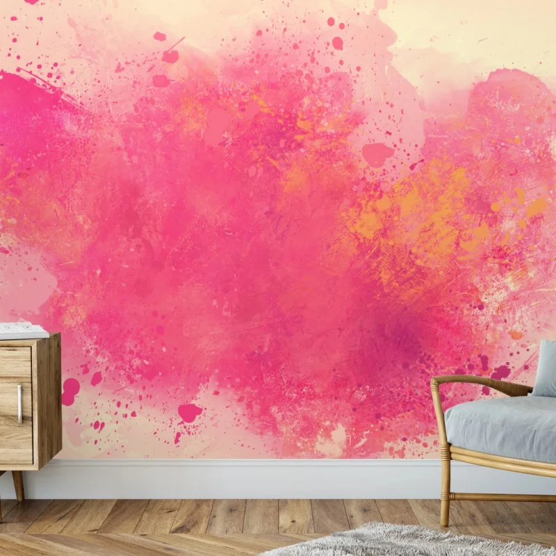 Fototapeta żywa różowa akwarelowa plama – Wallissimo® Fototapeta żywa różowa akwarelowa plama – Wallissimo®