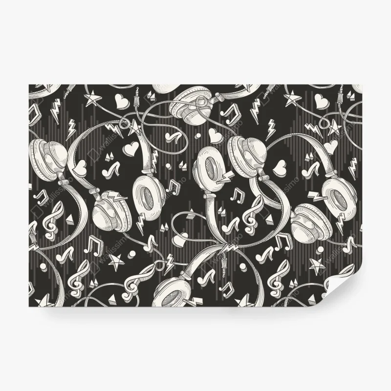 Fototapeta pastelowy wzór z jednorożcami i tęczami – Wallissimo®