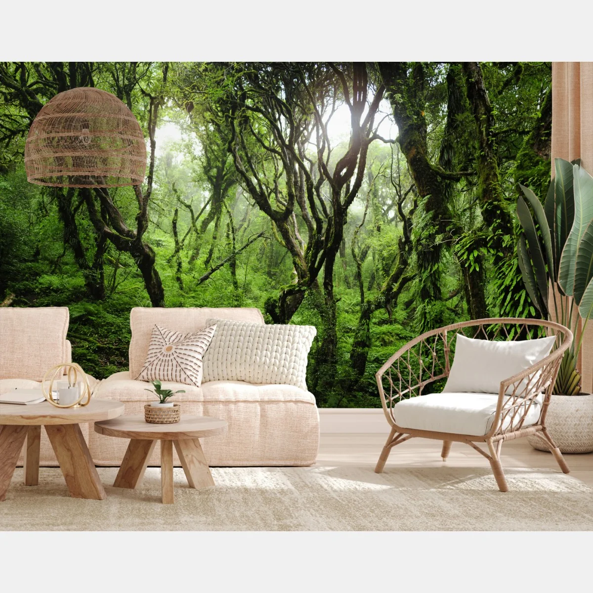 Fototapeta mistyczny zielony las – Wallissimo® Fototapeta mistyczny zielony las – Wallissimo®