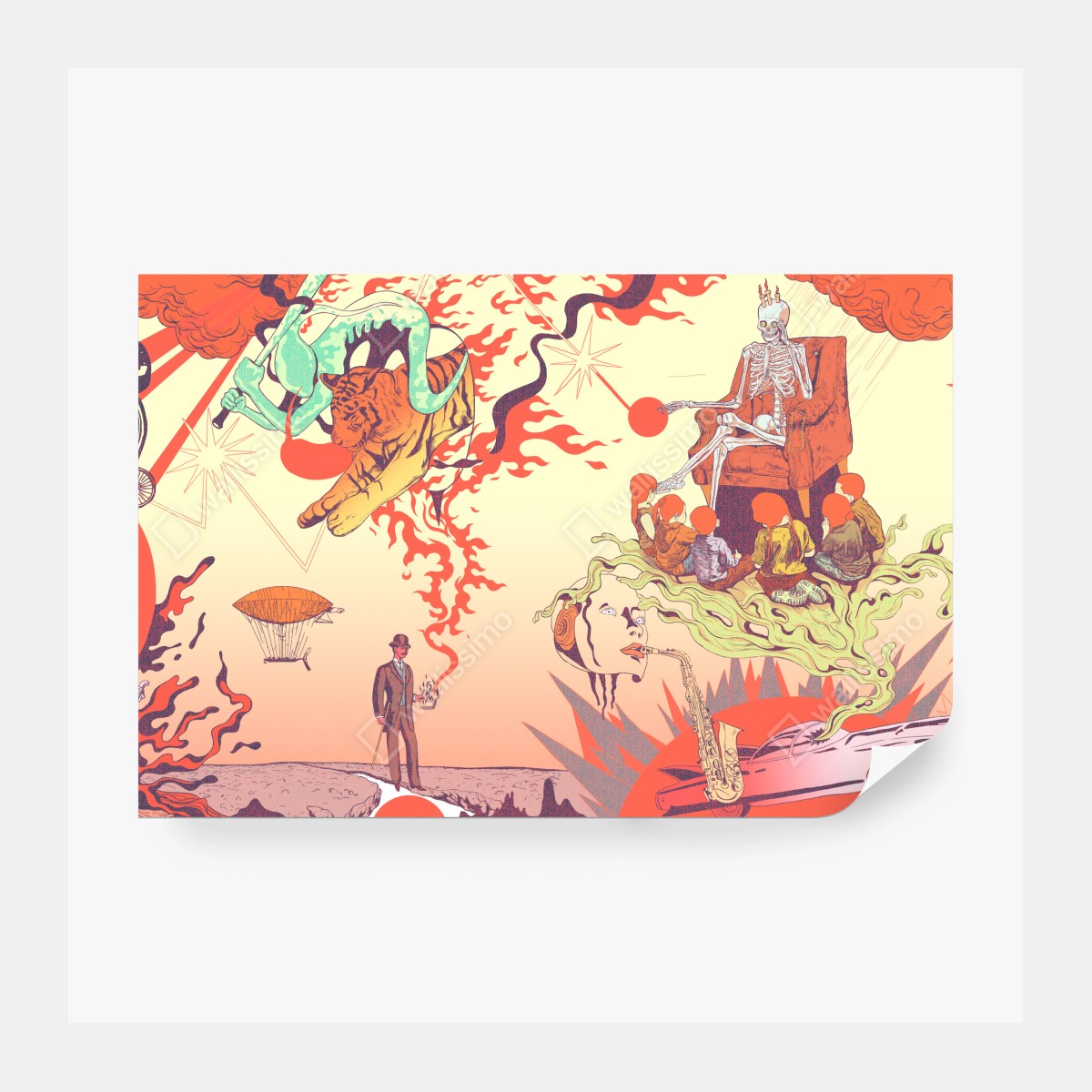 Fototapeta surrealne kolory i senne wizje – Wallissimo® Fototapeta surrealne kolory i senne wizje – Wallissimo®