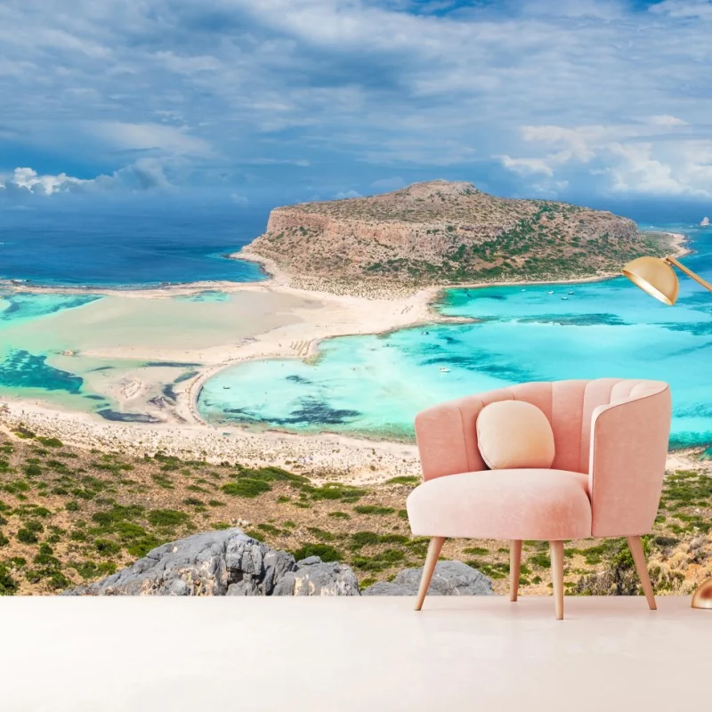 Fototapeta Balos Lagoon, Kreta panoramiczny widok na plażę – Wallissimo® Fototapeta Balos Lagoon, Kreta panoramiczny widok na plażę – Wallissimo®