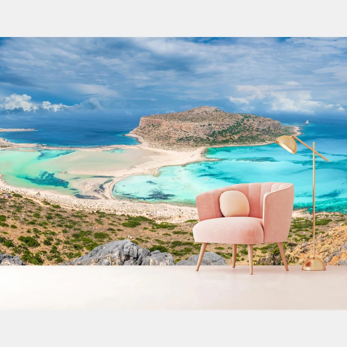 Fototapeta Balos Lagoon, Kreta panoramiczny widok na plażę – Wallissimo® Fototapeta Balos Lagoon, Kreta panoramiczny widok na plażę – Wallissimo®