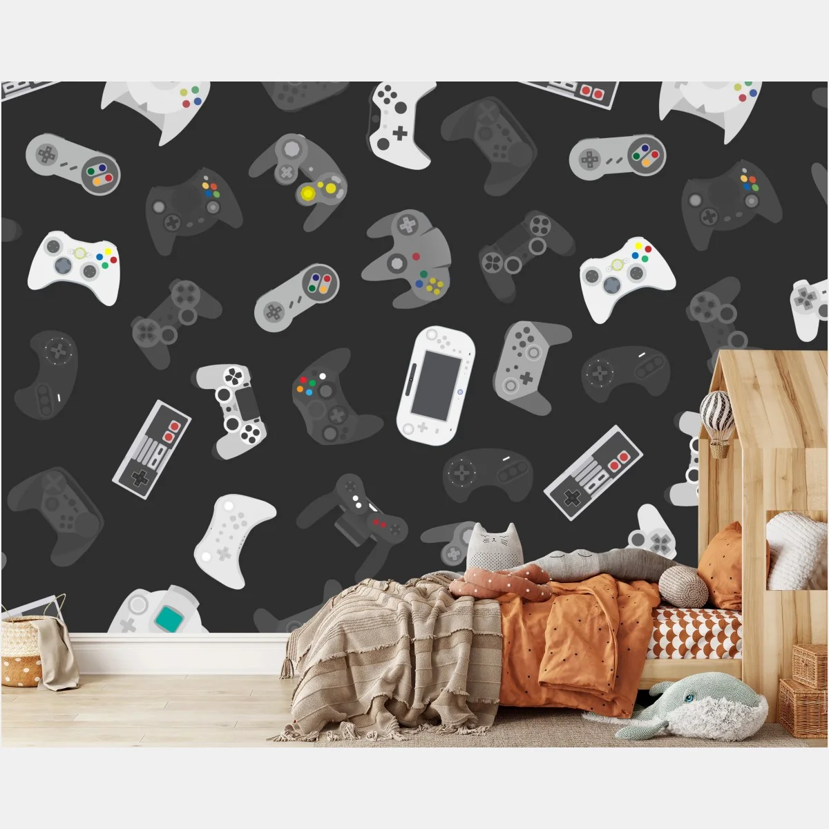 Fototapeta wzór retro kontrolerów do gier – Wallissimo® Fototapeta wzór retro kontrolerów do gier – Wallissimo®