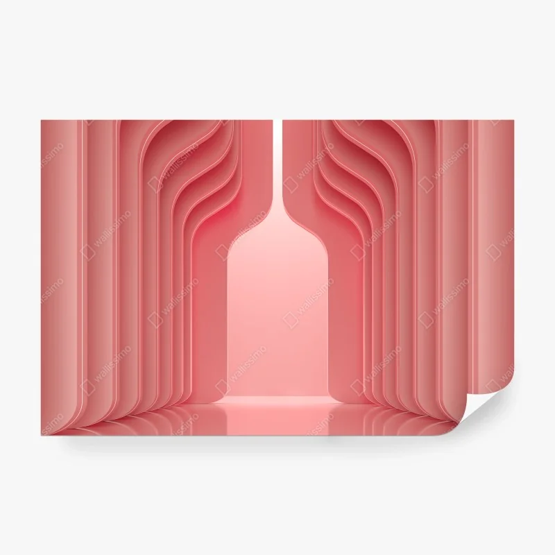 Fototapeta zabawny wzór różowych ust – Wallissimo®