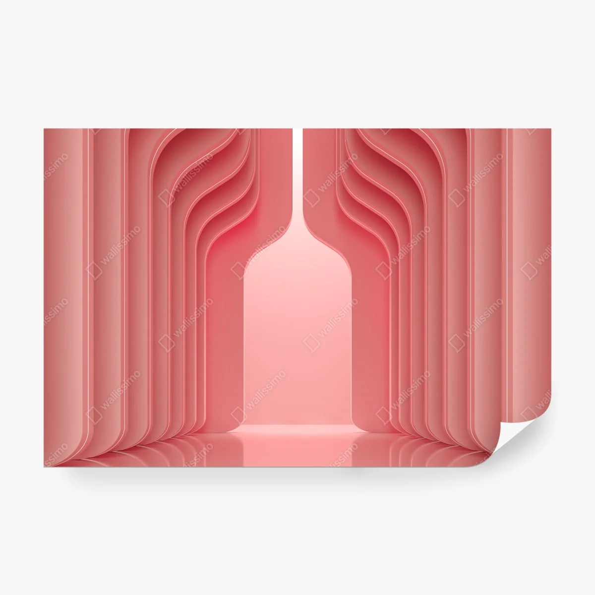 Fototapeta nowoczesne luksusowe wnętrze w odcieniach koralowego różu – Wallissimo® Fototapeta nowoczesne luksusowe wnętrze w odcieniach koralowego różu – Wallissimo®