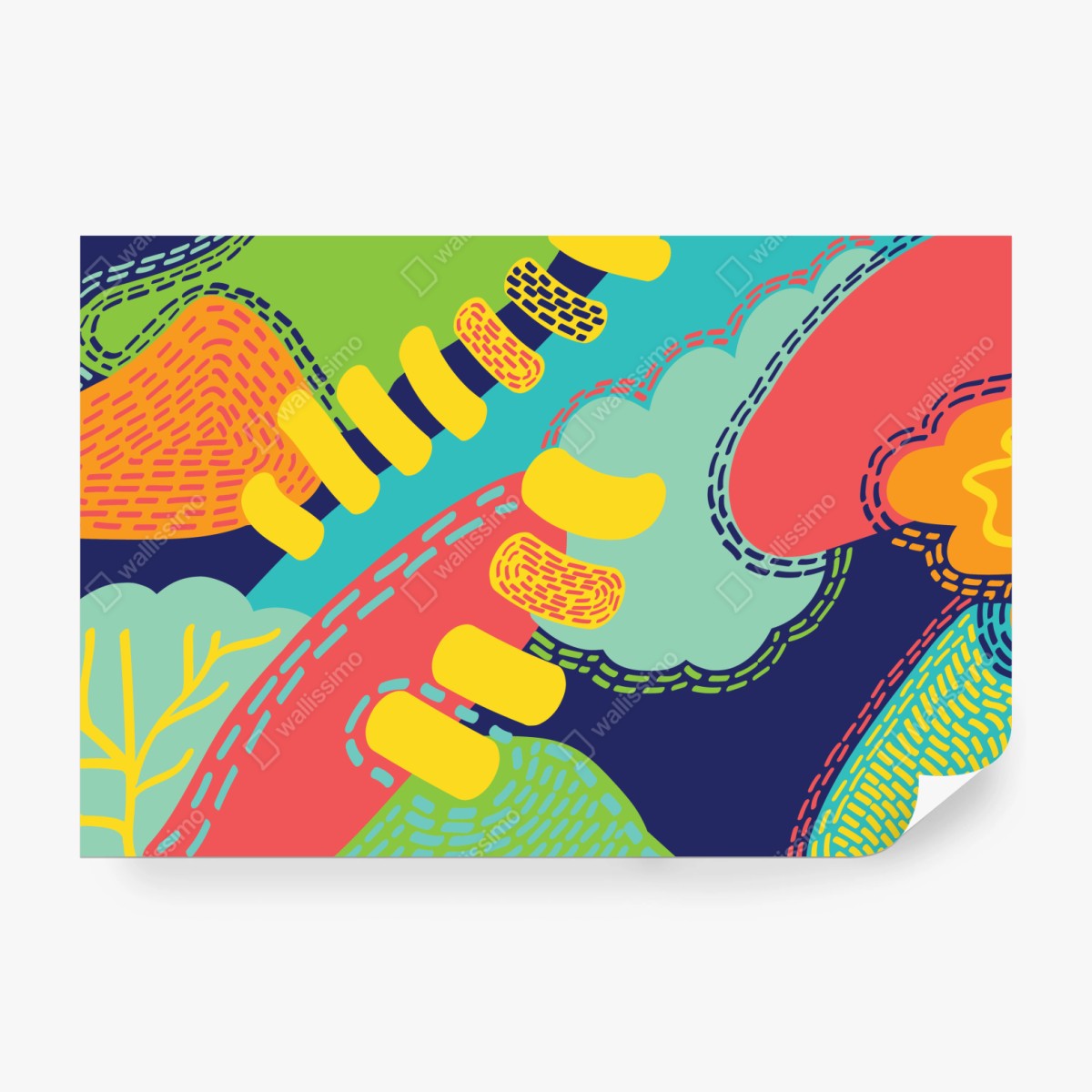 Fototapeta żywy abstrakcyjny wzór – Wallissimo® Fototapeta żywy abstrakcyjny wzór – Wallissimo®