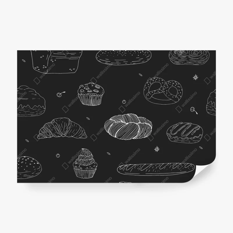 Fototapeta spirala głębokich czerwonych płatków róży – Wallissimo®