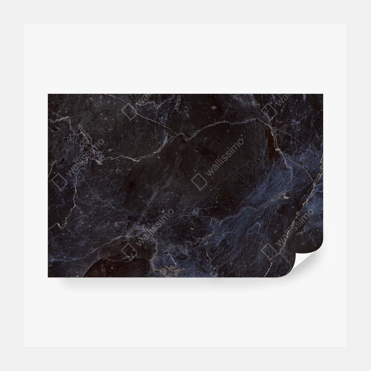 Fototapeta ciemna faktura marmuru z niebieskimi żyłkami – Wallissimo® Fototapeta ciemna faktura marmuru z niebieskimi żyłkami – Wallissimo®