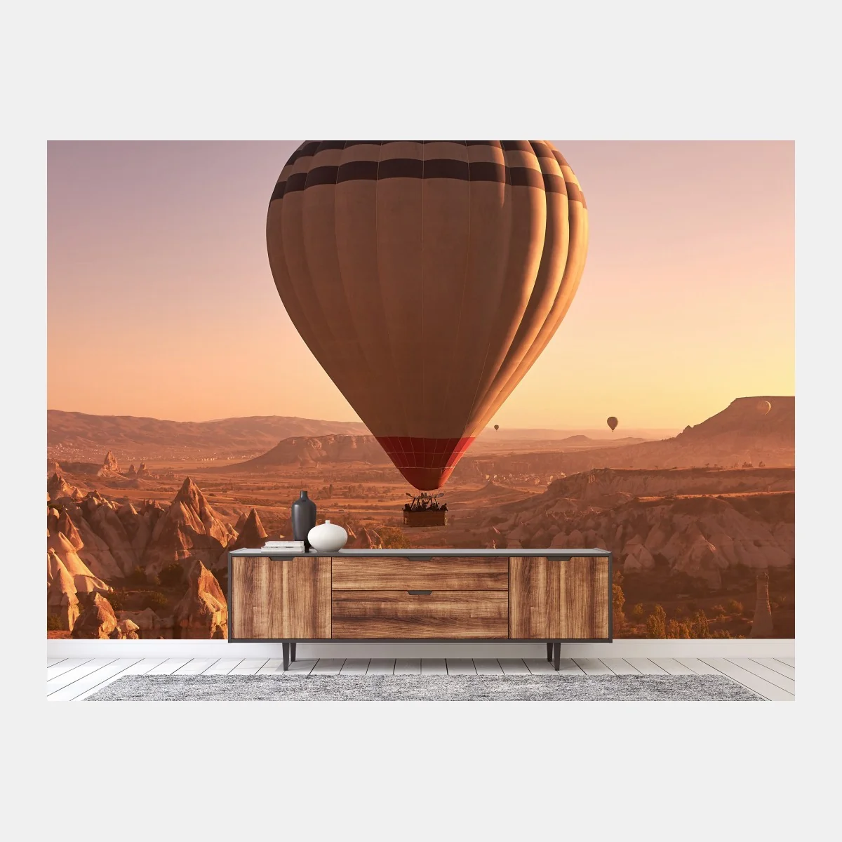 Fototapeta balon nad Kapadocją o wschodzie słońca – Wallissimo® Fototapeta balon nad Kapadocją o wschodzie słońca – Wallissimo®