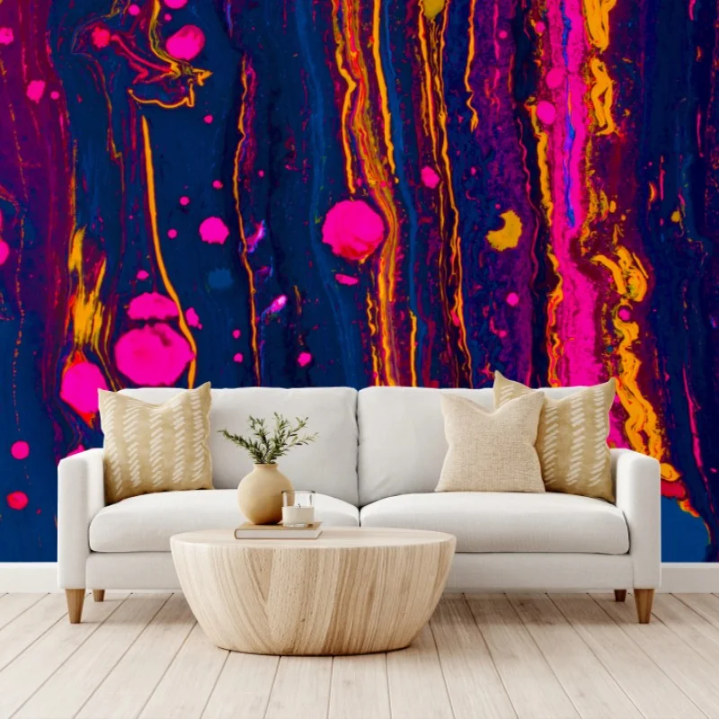 Fototapeta neonowa marmurkowa grafika abstrakcyjna – Wallissimo® Fototapeta neonowa marmurkowa grafika abstrakcyjna – Wallissimo®