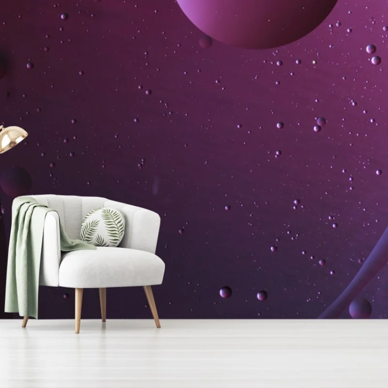 Fototapeta fioletowe kosmiczne sfery abstrakcja – Wallissimo® Fototapeta fioletowe kosmiczne sfery abstrakcja – Wallissimo®