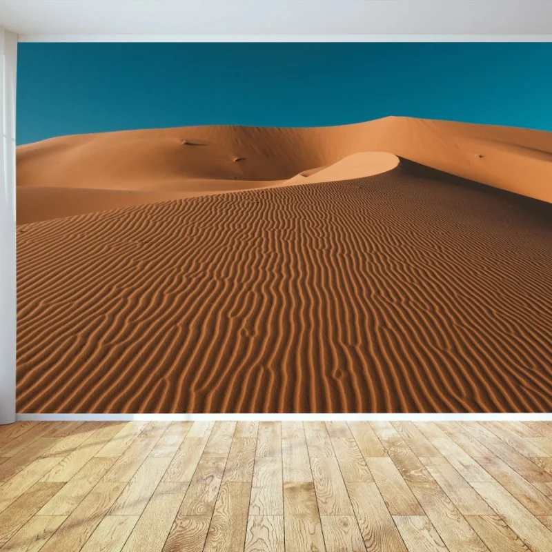 Fototapeta złote wydmy pod głębokim niebem – Wallissimo® Fototapeta złote wydmy pod głębokim niebem – Wallissimo®