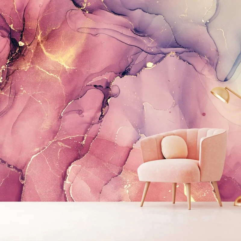 Fototapeta eteryczna fioletowa abstrakcja marmurowa – Wallissimo® Fototapeta eteryczna fioletowa abstrakcja marmurowa – Wallissimo®