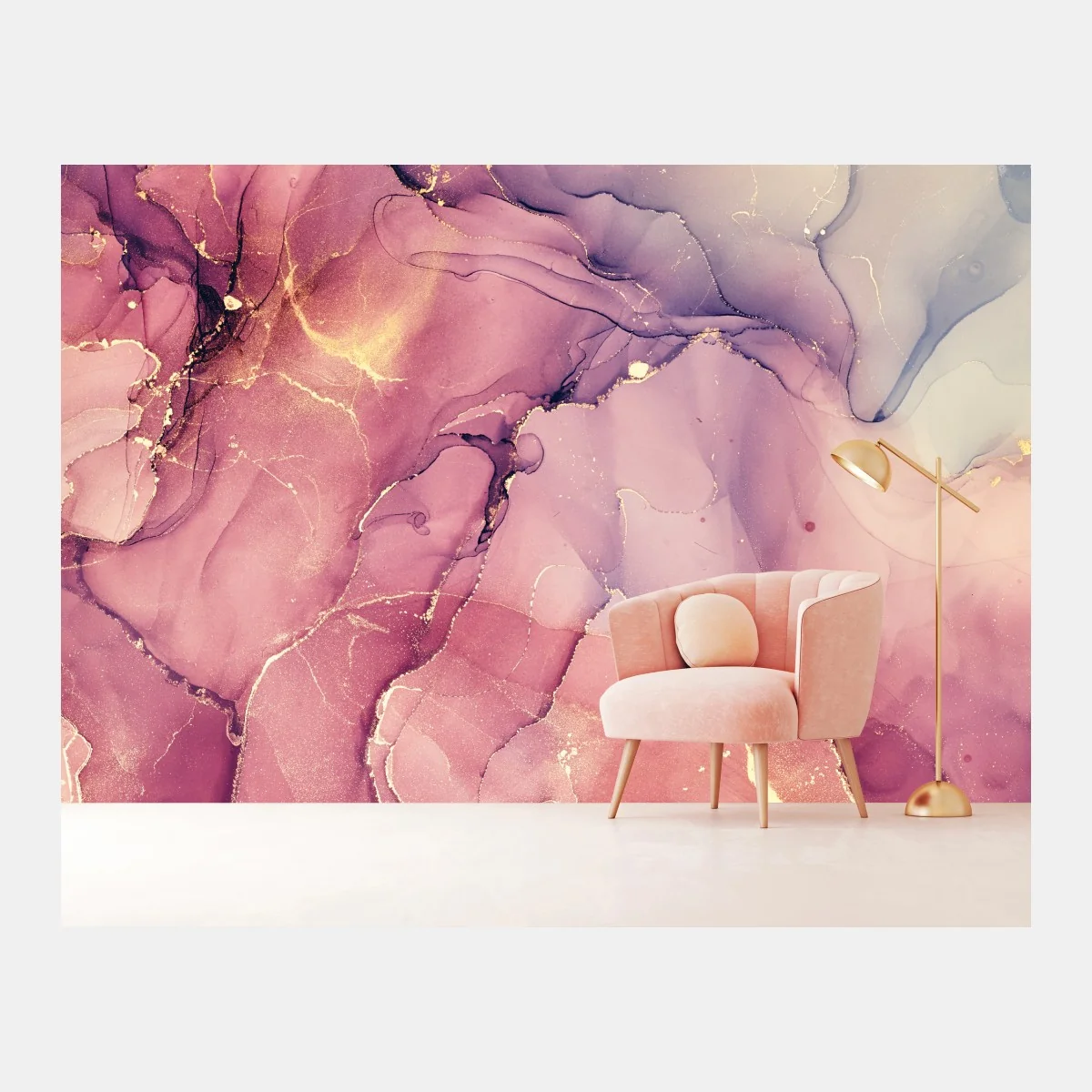 Fototapeta eteryczna fioletowa abstrakcja marmurowa – Wallissimo® Fototapeta eteryczna fioletowa abstrakcja marmurowa – Wallissimo®