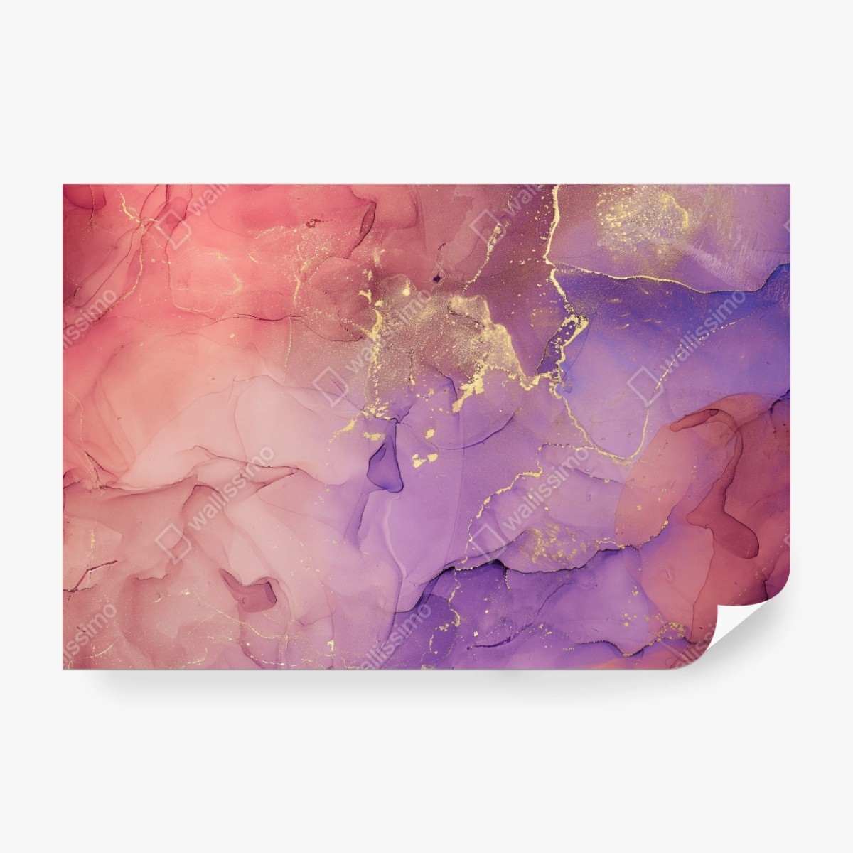 Fototapeta eteryczna różowo-fioletowa marmurowa grafika – Wallissimo® Fototapeta eteryczna różowo-fioletowa marmurowa grafika – Wallissimo®