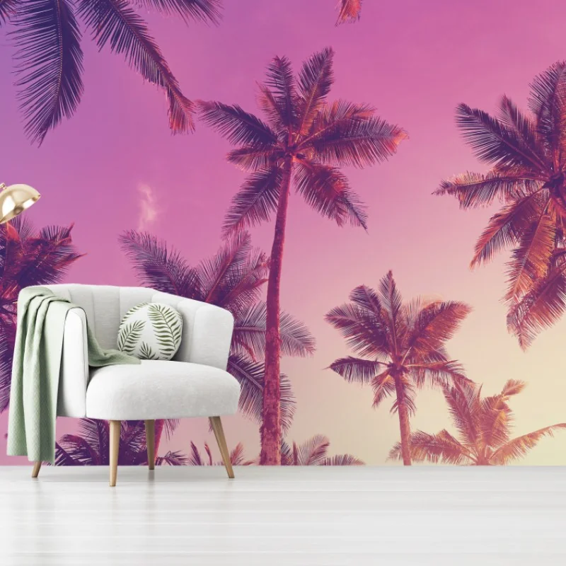 Fototapeta tropikalne palmy o zachodzie słońca – Wallissimo® Fototapeta tropikalne palmy o zachodzie słońca – Wallissimo®
