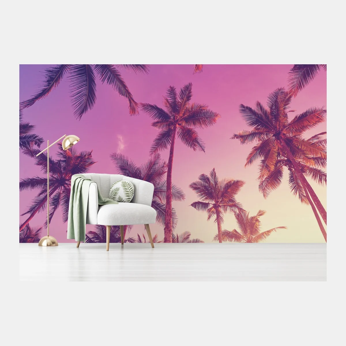 Fototapeta tropikalne palmy o zachodzie słońca – Wallissimo® Fototapeta tropikalne palmy o zachodzie słońca – Wallissimo®