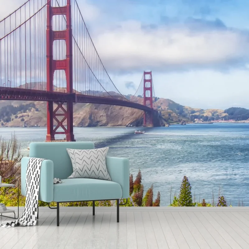 Fototapeta Golden Gate nad zatoką San Francisco – Wallissimo® Fototapeta Golden Gate nad zatoką San Francisco – Wallissimo®