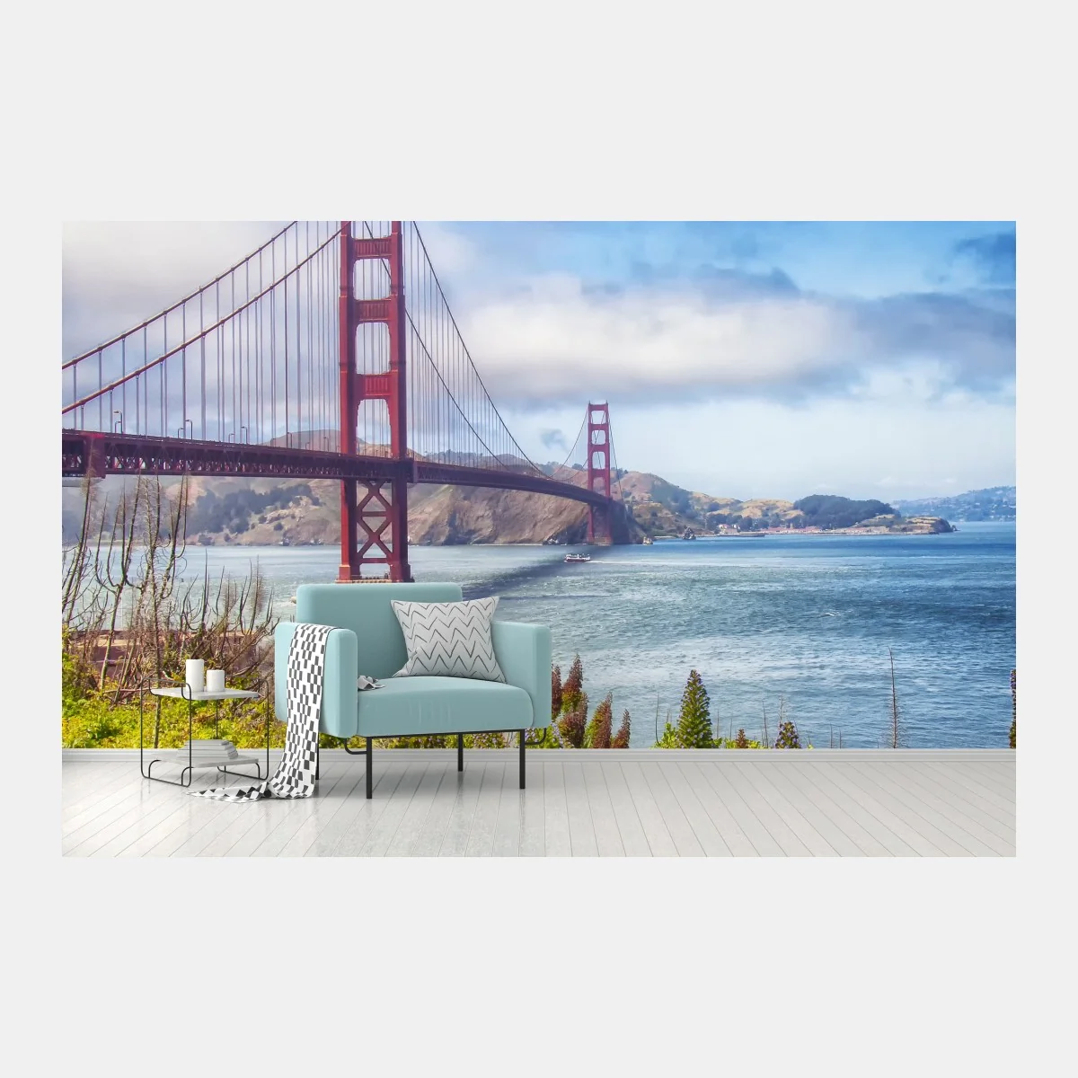 Fototapeta Golden Gate nad zatoką San Francisco – Wallissimo® Fototapeta Golden Gate nad zatoką San Francisco – Wallissimo®
