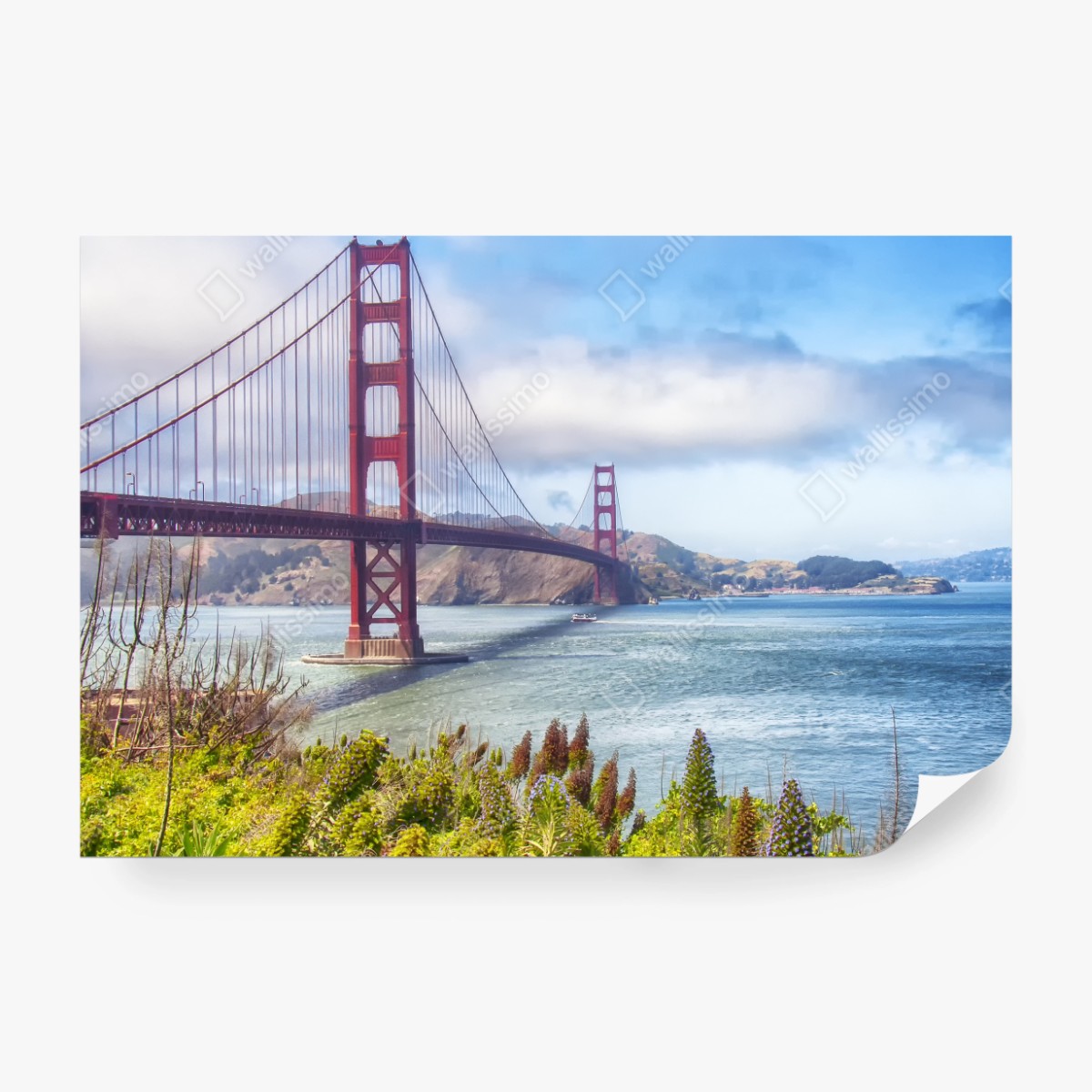 Fototapeta Golden Gate nad zatoką San Francisco – Wallissimo® Fototapeta Golden Gate nad zatoką San Francisco – Wallissimo®