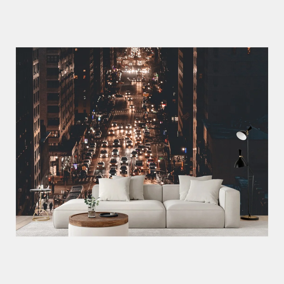 Fototapeta Manhattan nocna aleja – Wallissimo® Fototapeta Manhattan nocna aleja – Wallissimo®