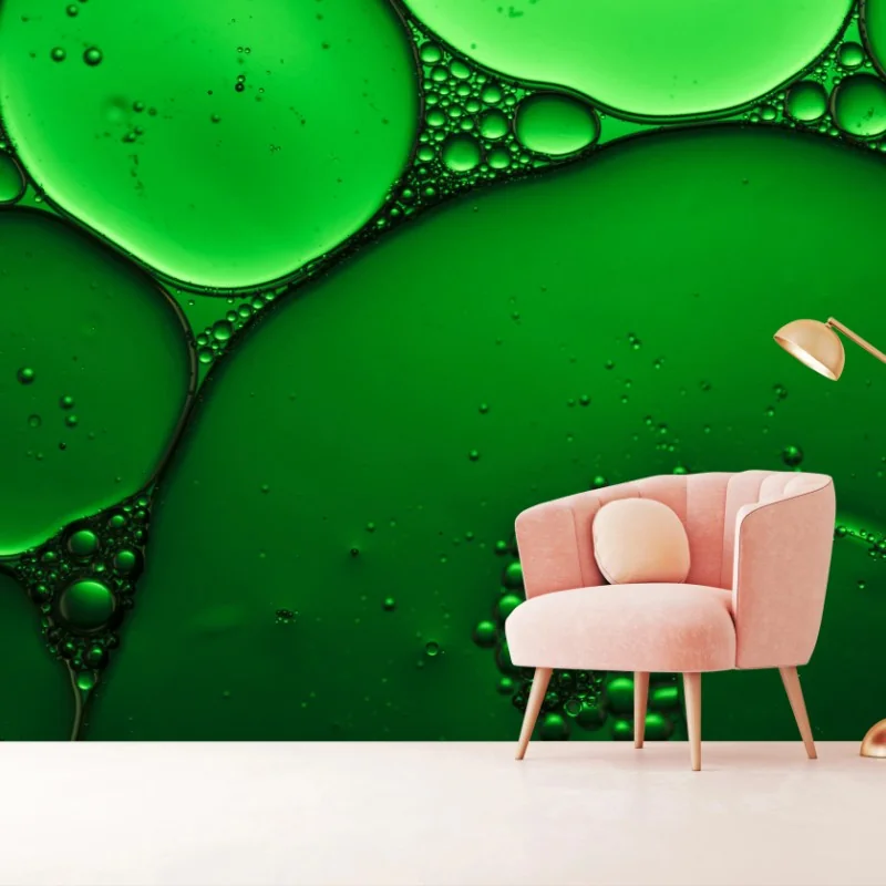 Fototapeta zielone bańki abstrakcyjna kompozycja – Wallissimo® Fototapeta zielone bańki abstrakcyjna kompozycja – Wallissimo®