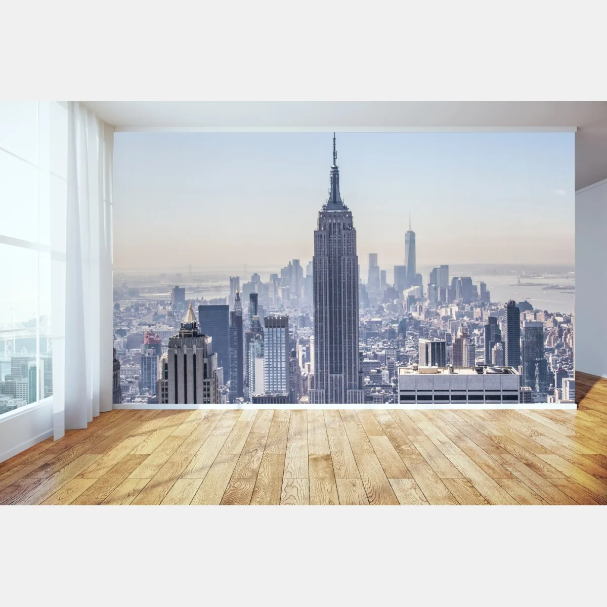 Fototapeta panorama Nowego Jorku z Empire State Building – Wallissimo® Fototapeta panorama Nowego Jorku z Empire State Building – Wallissimo®