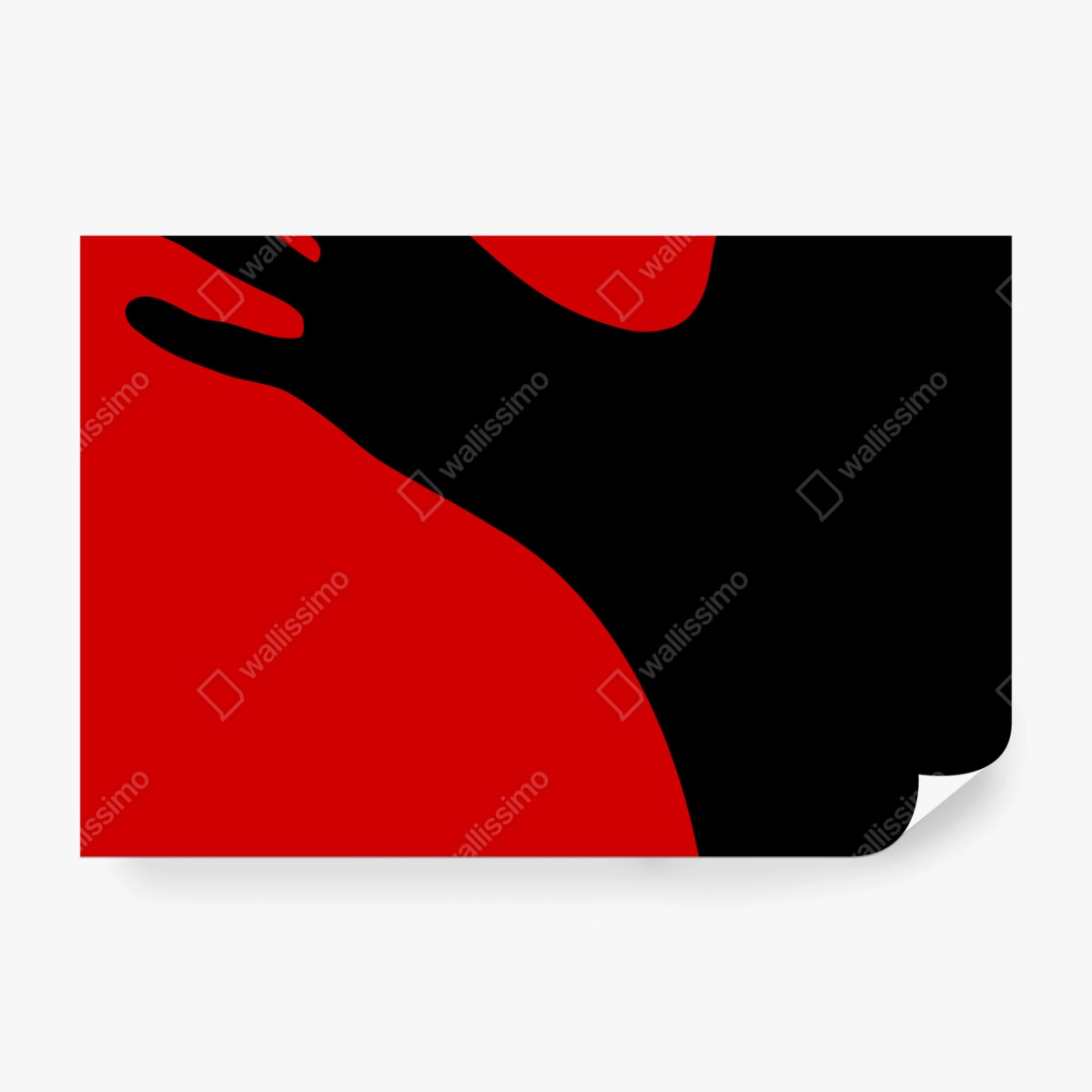 Fototapeta odważna czerwono-czarna sylwetka – Wallissimo® Fototapeta odważna czerwono-czarna sylwetka – Wallissimo®