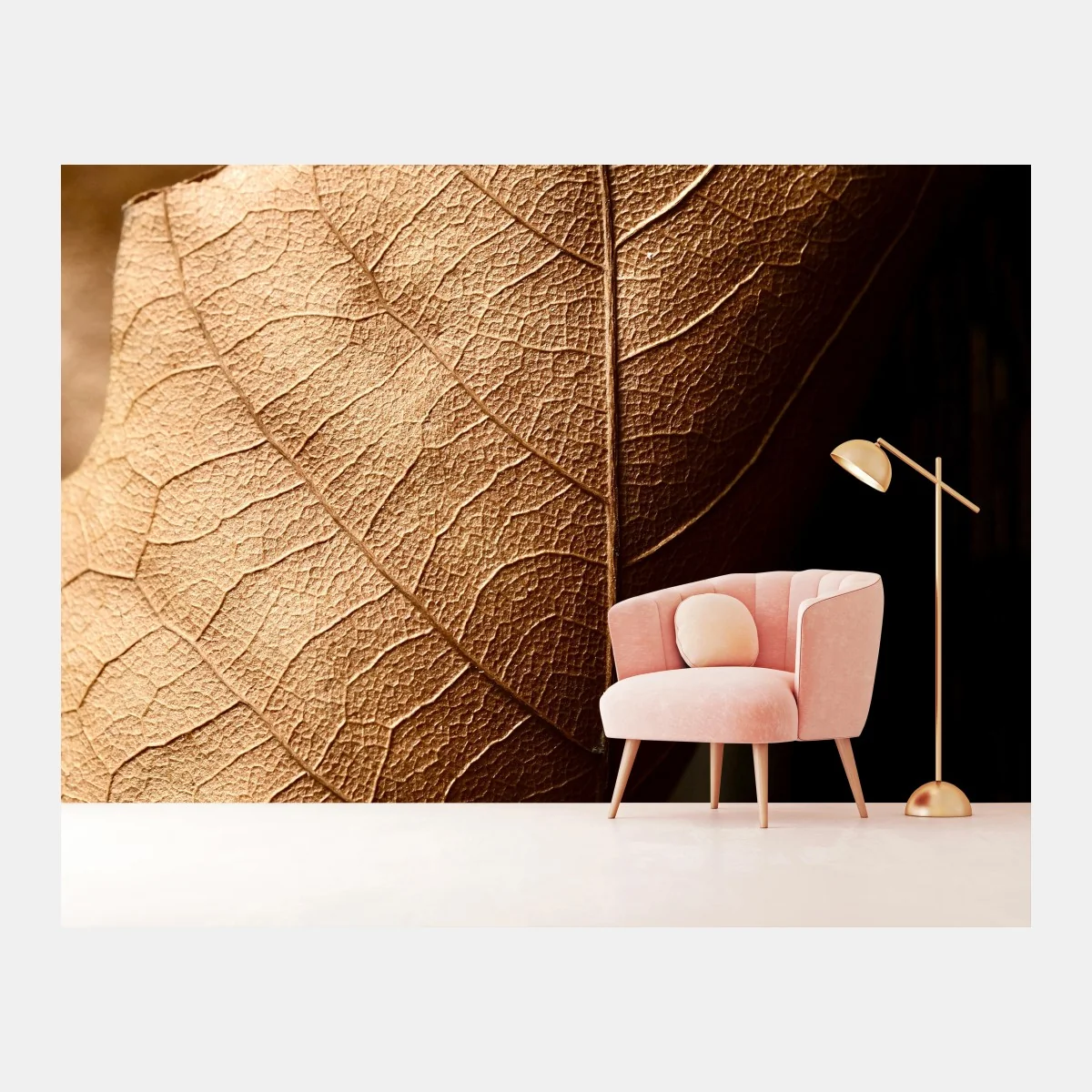 Fototapeta tekstura suchego liścia w zbliżeniu – Wallissimo® Fototapeta tekstura suchego liścia w zbliżeniu – Wallissimo®