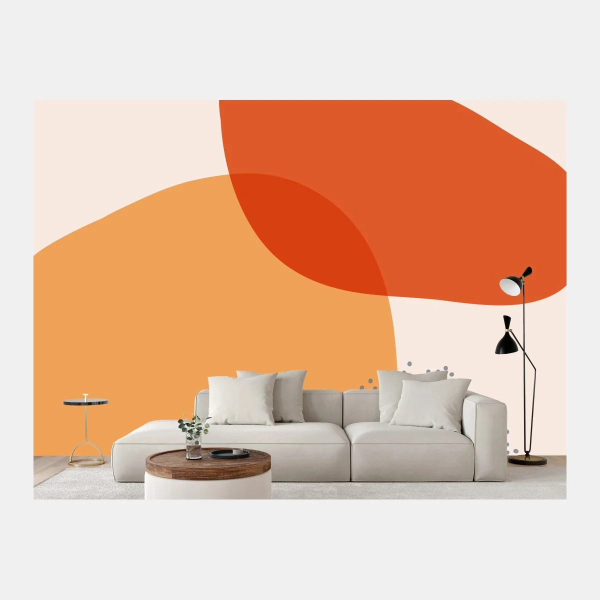 Fototapeta ciepłe abstrakcyjne formy – Wallissimo® Fototapeta ciepłe abstrakcyjne formy – Wallissimo®