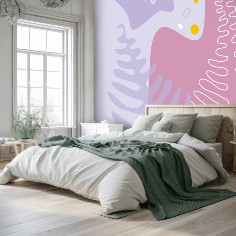 Fototapeta delikatna pastelowa kompozycja botaniczna – Wallissimo® Fototapeta delikatna pastelowa kompozycja botaniczna – Wallissimo®