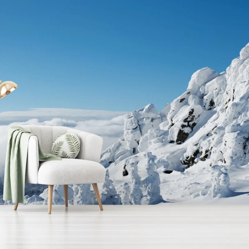 Fototapeta spokojny zimowy krajobraz górski – Wallissimo® Fototapeta spokojny zimowy krajobraz górski – Wallissimo®