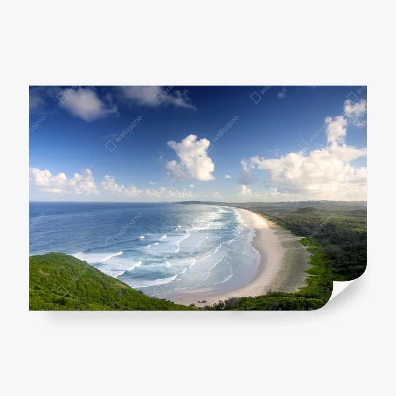 Fototapeta złota gałąź liści na czarnym tle – Wallissimo®