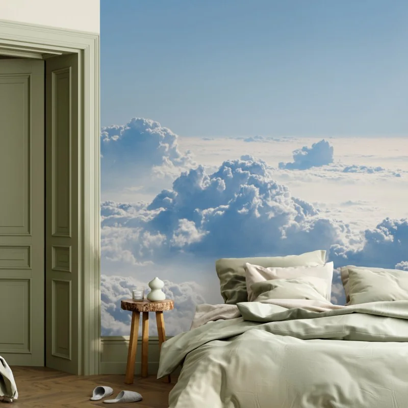 Fototapeta lotniczy pejzaż chmur nad błękitnym niebem – Wallissimo® Fototapeta lotniczy pejzaż chmur nad błękitnym niebem – Wallissimo®