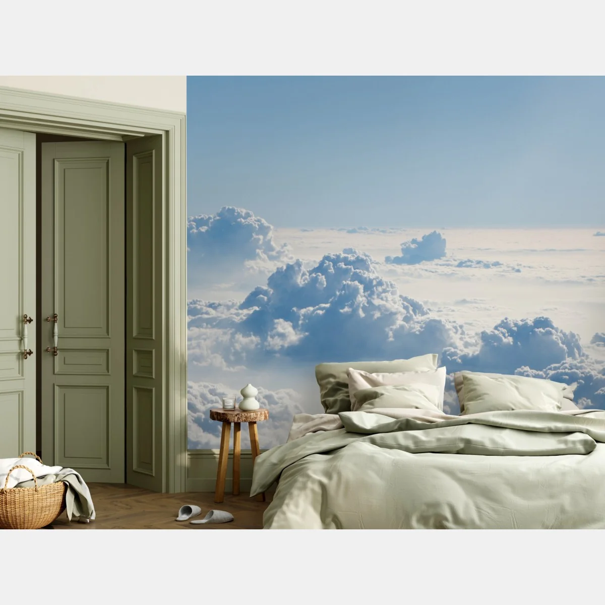 Fototapeta lotniczy pejzaż chmur nad błękitnym niebem – Wallissimo® Fototapeta lotniczy pejzaż chmur nad błękitnym niebem – Wallissimo®