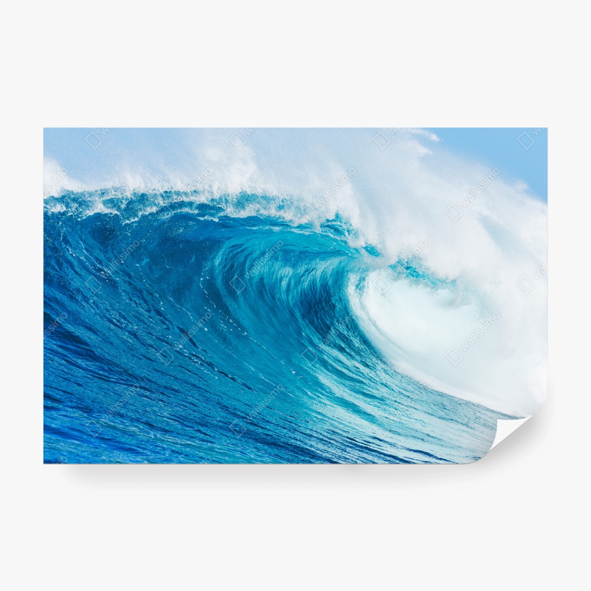 Fototapeta majestatyczna niebieska fala oceaniczna – Wallissimo® Fototapeta majestatyczna niebieska fala oceaniczna – Wallissimo®