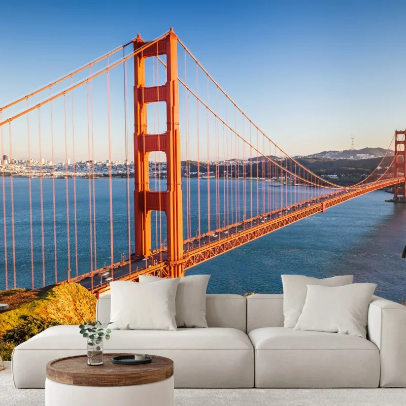 Fototapeta panoramiczny widok na most Golden Gate – Wallissimo® Fototapeta panoramiczny widok na most Golden Gate – Wallissimo®