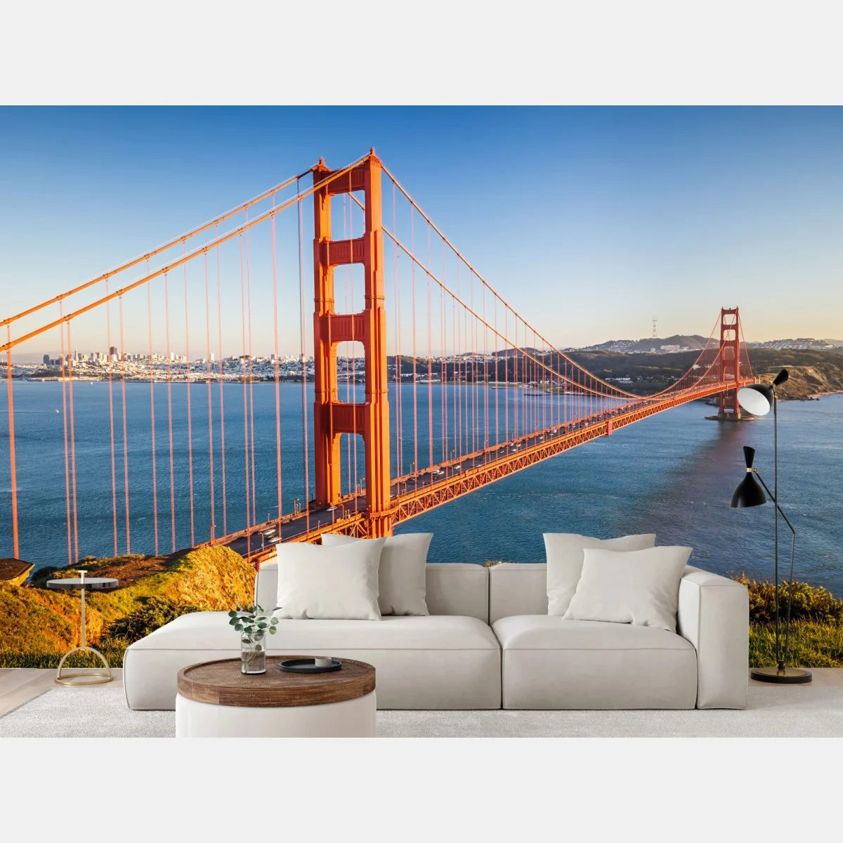 Fototapeta panoramiczny widok na most Golden Gate – Wallissimo® Fototapeta panoramiczny widok na most Golden Gate – Wallissimo®