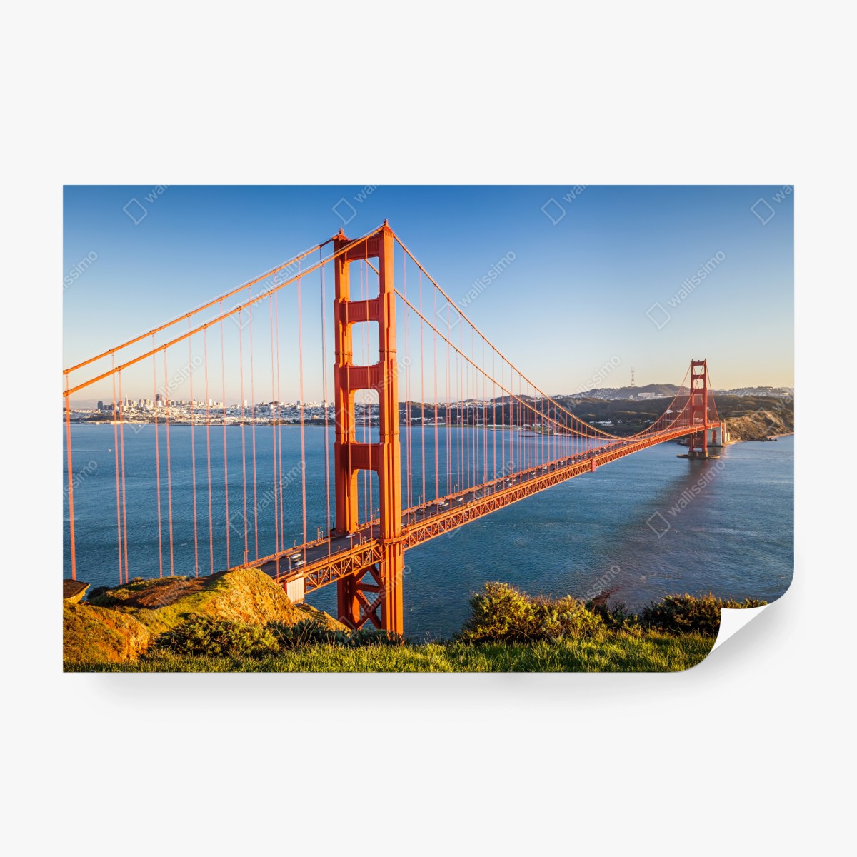 Fototapeta panoramiczny widok na most Golden Gate – Wallissimo® Fototapeta panoramiczny widok na most Golden Gate – Wallissimo®