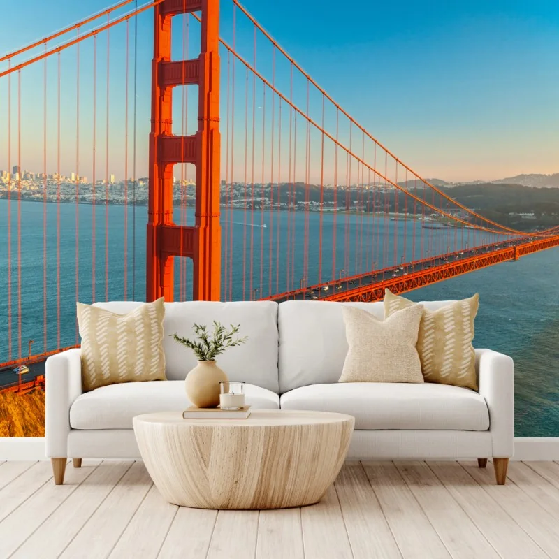 Fototapeta Golden Gate o zachodzie słońca – Wallissimo® Fototapeta Golden Gate o zachodzie słońca – Wallissimo®