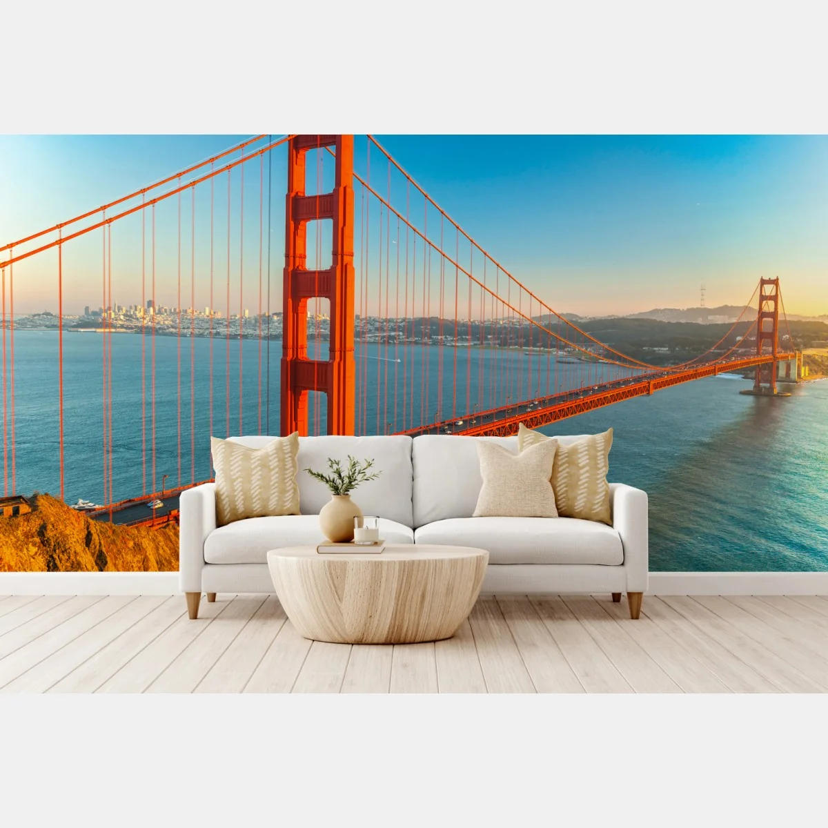 Fototapeta Golden Gate o zachodzie słońca – Wallissimo® Fototapeta Golden Gate o zachodzie słońca – Wallissimo®