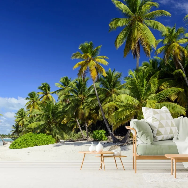 Fototapeta spokojna Punta Cana tropikalna plaża – Wallissimo® Fototapeta spokojna Punta Cana tropikalna plaża – Wallissimo®