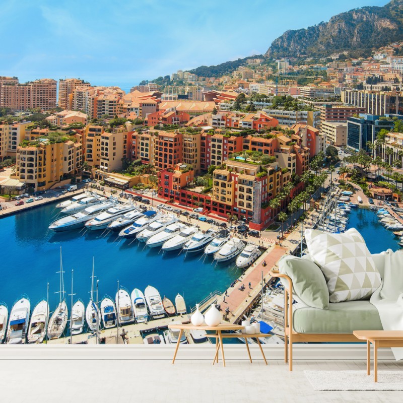 Fototapeta słoneczna marina i nadmorski krajobraz – Wallissimo® Fototapeta słoneczna marina i nadmorski krajobraz – Wallissimo®